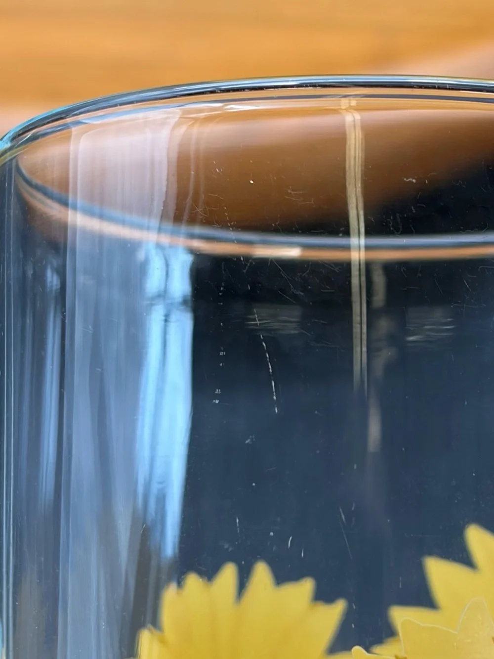 Libbey vintage sunflower